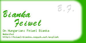 bianka feiwel business card